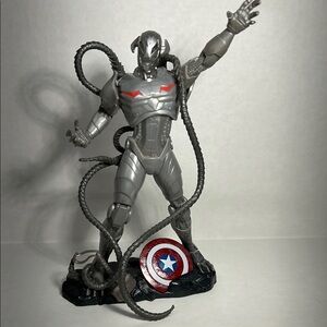 Silver and Red Action Figure with Shield